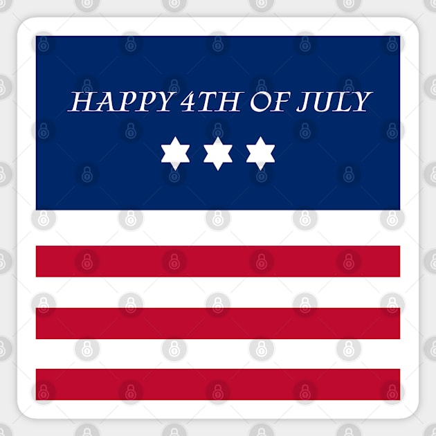 Happy July 4th Sticker by ArtShare